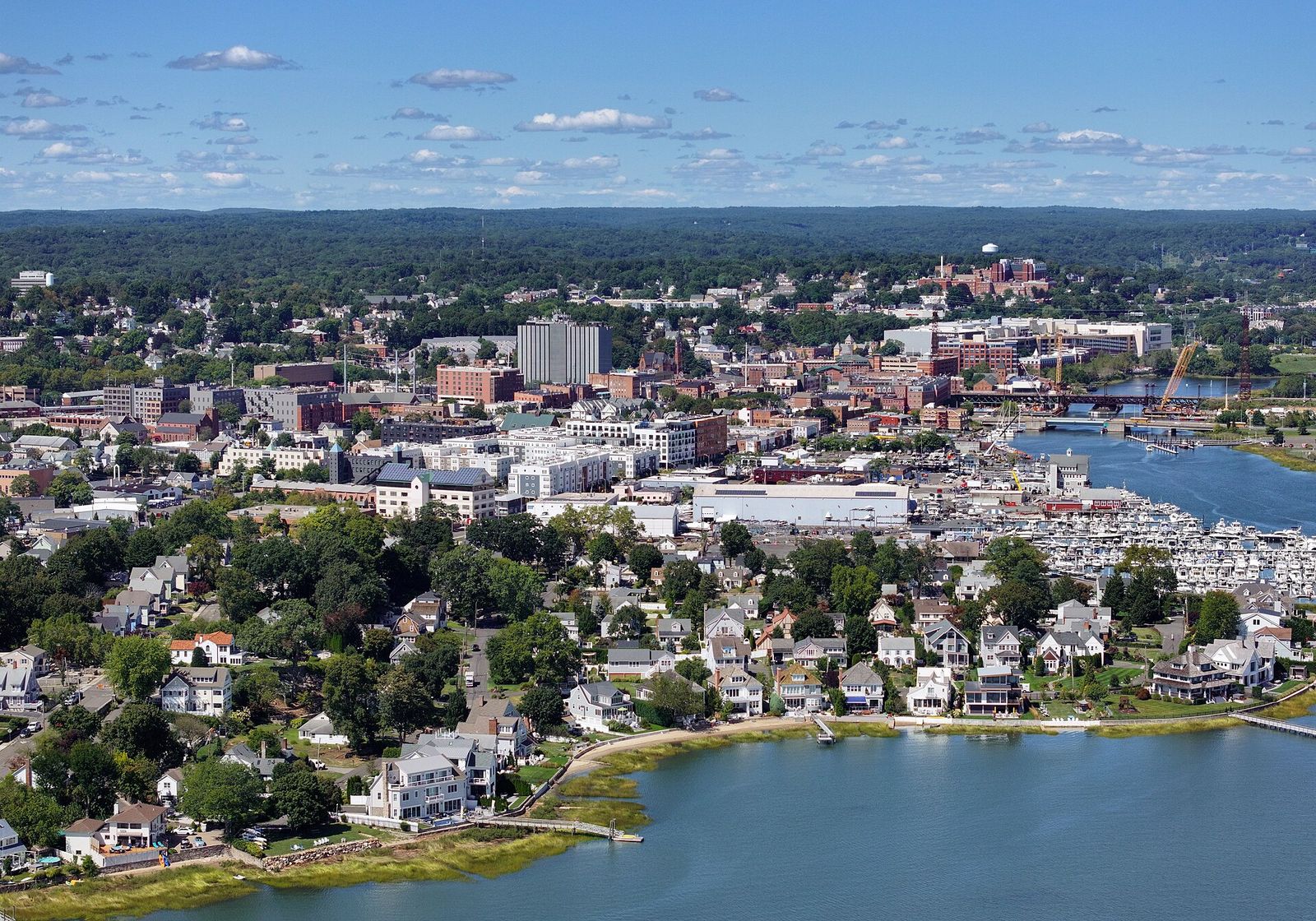 Norwalk, CT waterfront — local landmark in Levco's Norwalk service area